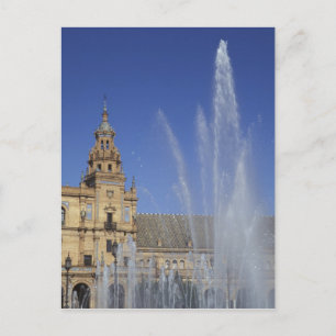 Spain, Sevilla, Andalucia Fountain and ornate Postcard
