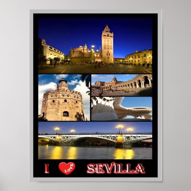 Spain - Sevilla - I Love - Poster (Front)
