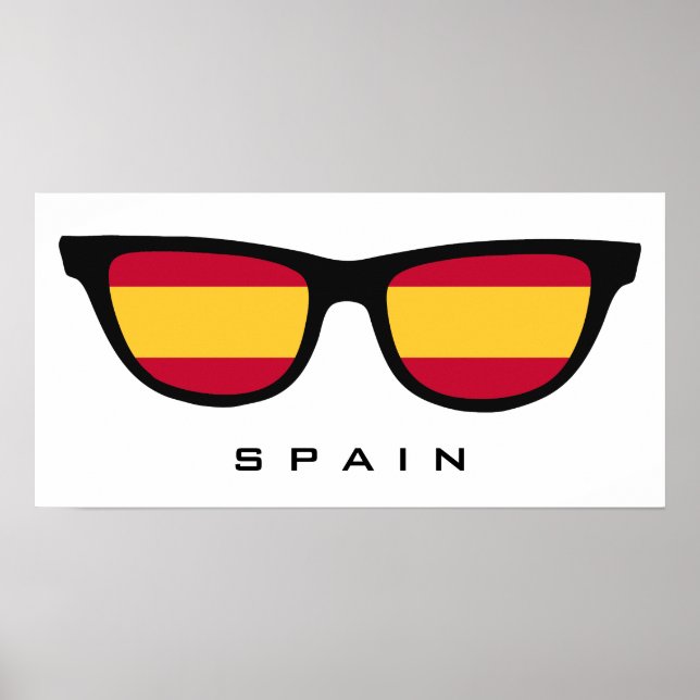 Spain Shades custom text & colour poster (Front)