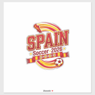 Spain Soccer 2026 Soccer Bold Country Typography F