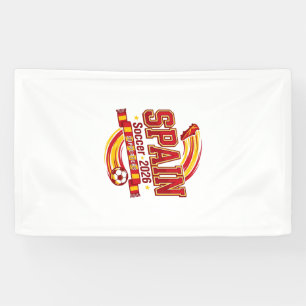 Spain Soccer 2026 Soccer Bold Country Typography F Banner