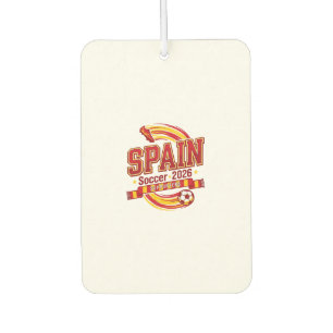 Spain Soccer 2026 Soccer Bold Country Typography F Car Air Freshener