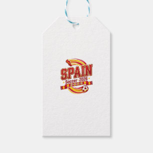 Spain Soccer 2026 Soccer Bold Country Typography F Gift Tags