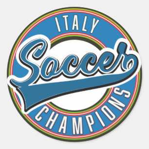 Spain soccer champions logo. classic round sticker