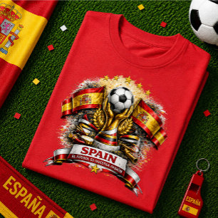 Spain Soccer Fan La Roja Football World Cup Futbol T-Shirt