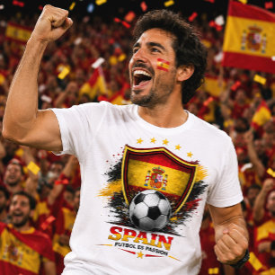 Spain Soccer Fan La Roja Football World Cup Futbol T-Shirt