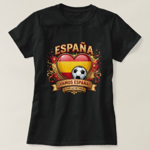 Spain Soccer Fan Shirt - Vamos España Football Gra