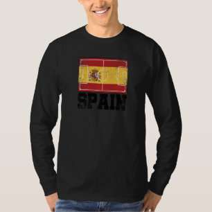 Spain Soccer Field Country Flag Espana Spanish Pri T-Shirt