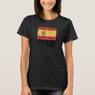Spain Soccer Field Country Flag Espana Spanish Pri T-Shirt