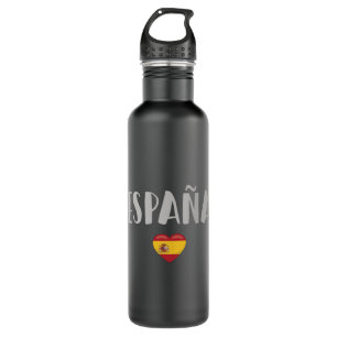 Spain Soccer Football Fan Shirt Flag 710 Ml Water Bottle