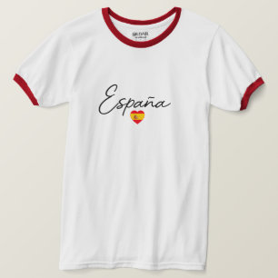 Spain Soccer Heart Pride T-Shirt