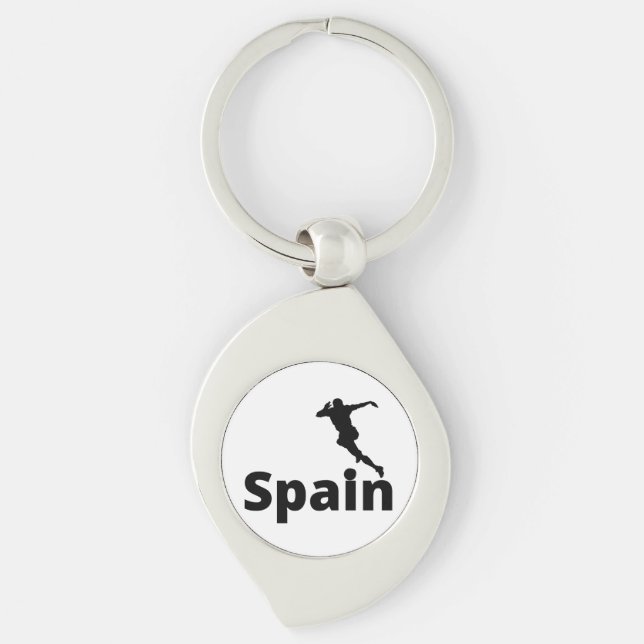 Spain Soccer  Key Ring (Front)