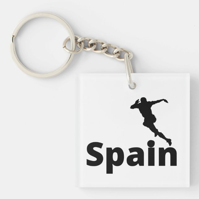 Spain Soccer  Key Ring (Front)