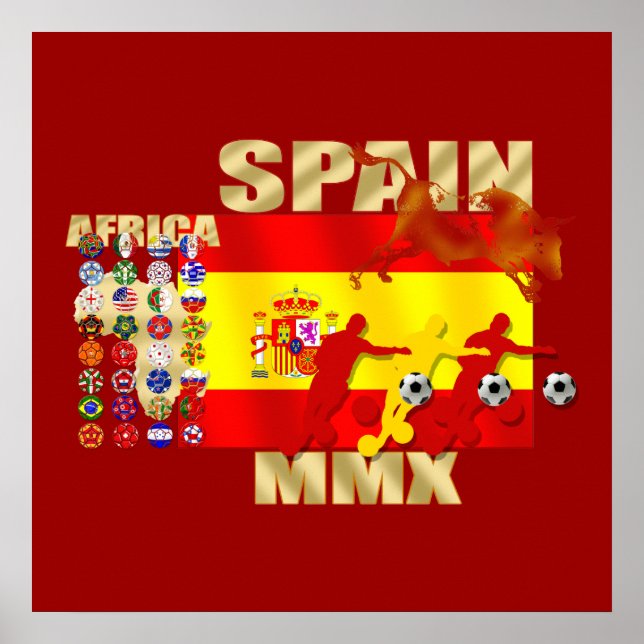 Spain Soccer Poster (Front)