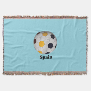 Spain soccer  throw blanket