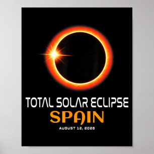 Spain Solar Eclipse 2026 Totality August 12 Poster