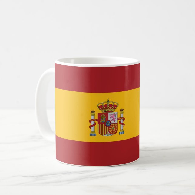 Spain Spanish Flag Coffee Mug (Front Left)