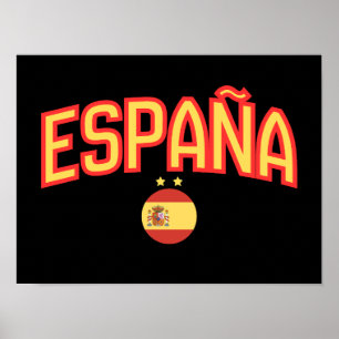 Spain Spanish Flag España Souvenir  Poster