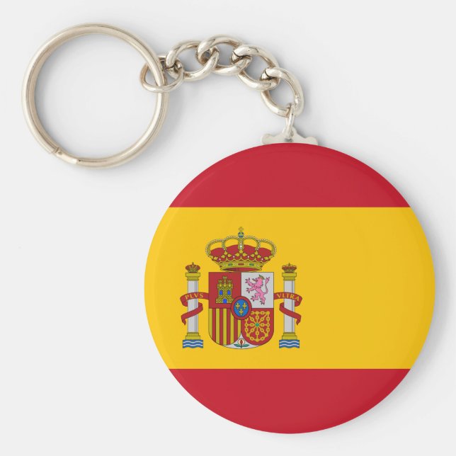 Spain (Spanish) Flag Key Ring (Front)