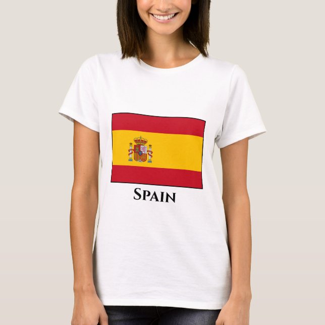 Spain (Spanish) Flag T-Shirt (Front)