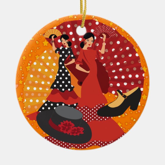 Spain - SRF Ceramic Tree Decoration (Front)