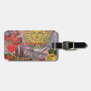 Spain Sunshine Spanish Travel Art Luggage Tag