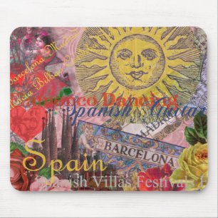 Spain Sunshine Spanish Travel Art Mouse Pad