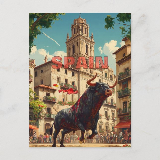 Spain Travel Postcard (Front)