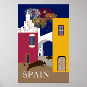 Spain travel poster