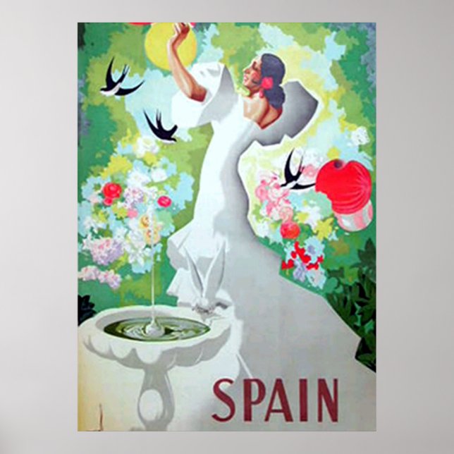 Spain Vintage Poster Print (Front)
