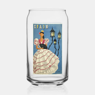 SPAIN Vintage Travel Can Glass