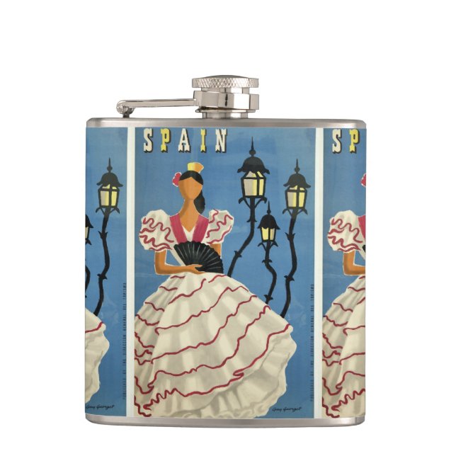 SPAIN Vintage Travel flask (Front)