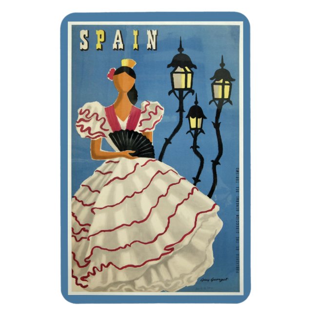SPAIN Vintage Travel magnet (Vertical)