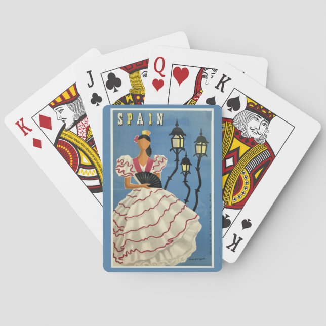 SPAIN Vintage Travel playing cards (Back)