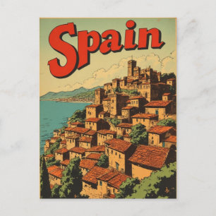 SPAIN VINTAGE TRAVEL POSTCARD