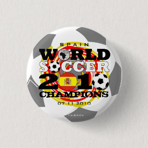 Spain World Cup 2010 Champions Button