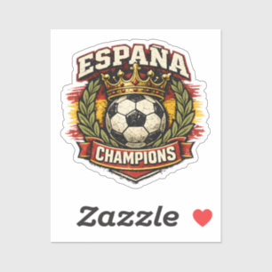 Spain World Cup Champions Vintage Football Badge R