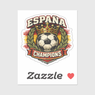 Spain World Cup Champions Vintage Football Badge R