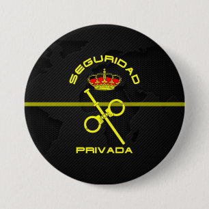 Spain's Private Security Flags 7.5 Cm Round Badge
