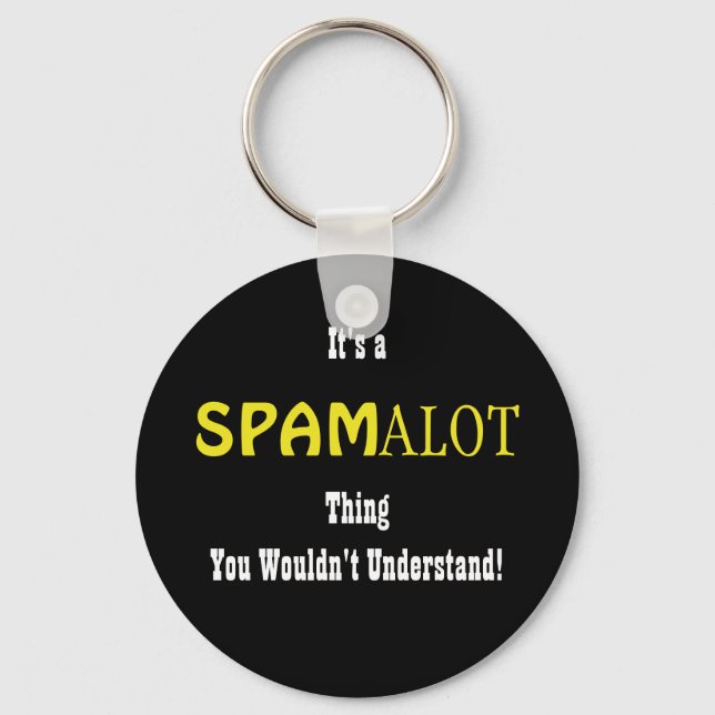 Spamalot Keychain (Front)