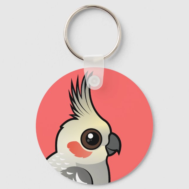 Spangled Cockatiel Key Ring (Front)