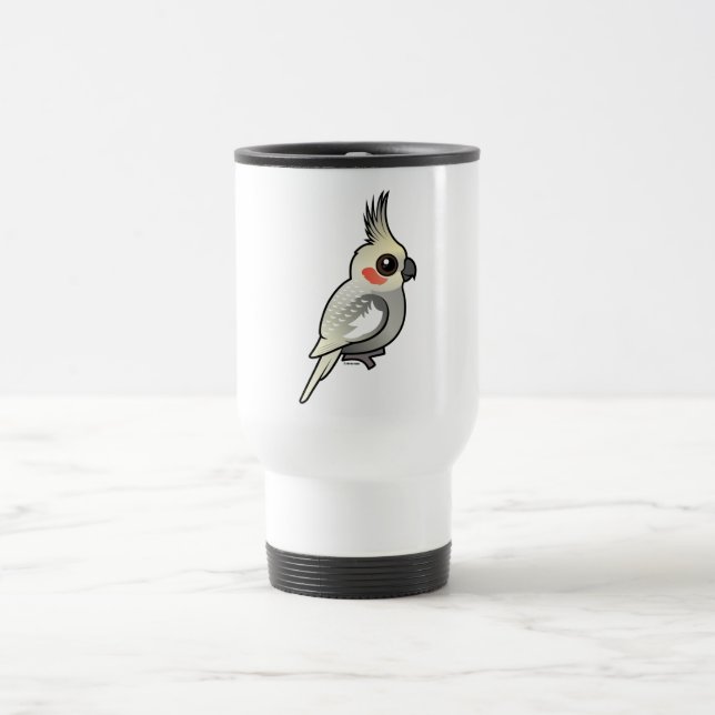Spangled Cockatiel Travel Mug (Center)