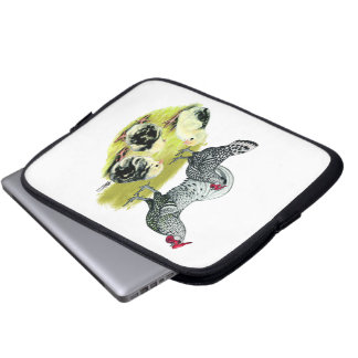Spangled Hamburg Family Laptop Sleeve
