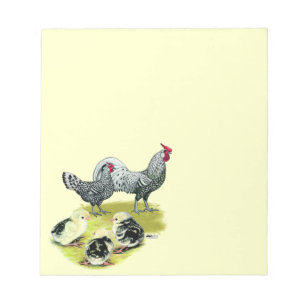 Spangled Hamburg Family Notepad