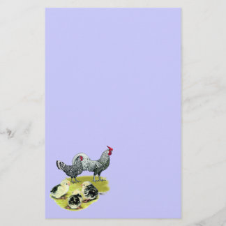 Spangled Hamburg Family Stationery