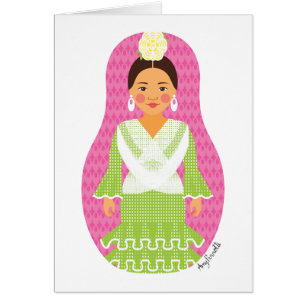 Spaniard Matryoshka Card