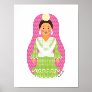 Spaniard Matryoshka Poster