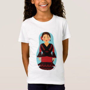 Spaniard Red Dress Matryoshka Girls' T-Shirt