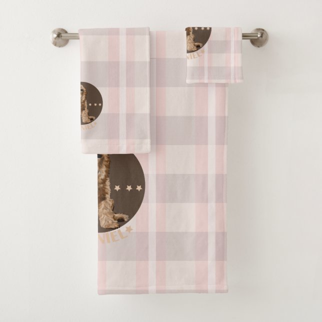 Spaniel   bath towel set (Insitu)