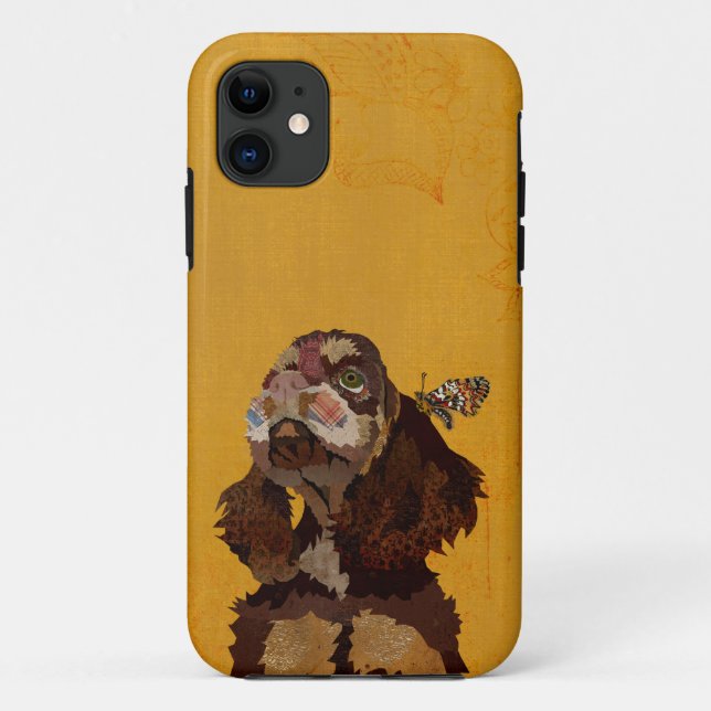SPANIEL & BUTTERFLY Case-Mate iPhone CASE (Back)